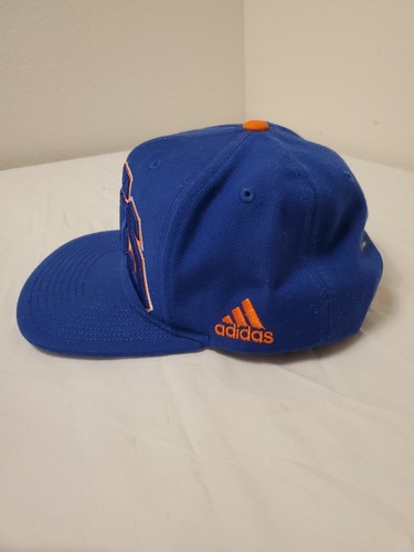 New York Knicks NBA Adidas Official Draft Snapback Hat Cap Blue Orange 2013 - 第 2/5 張圖片