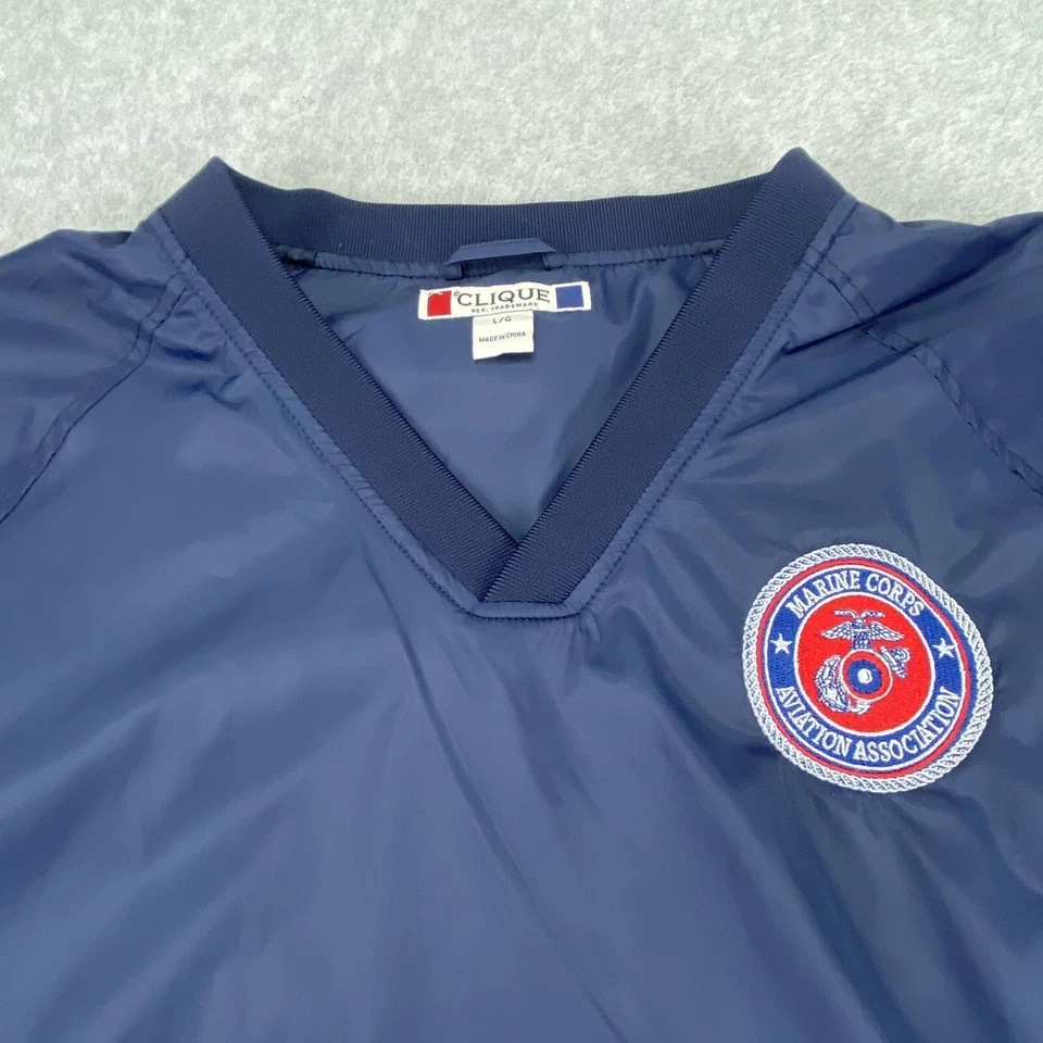 Marine Corps Aviation Association Camarilla Hombres Grande Cuello en V Viento Camisa Pullover Foto 2 de 4