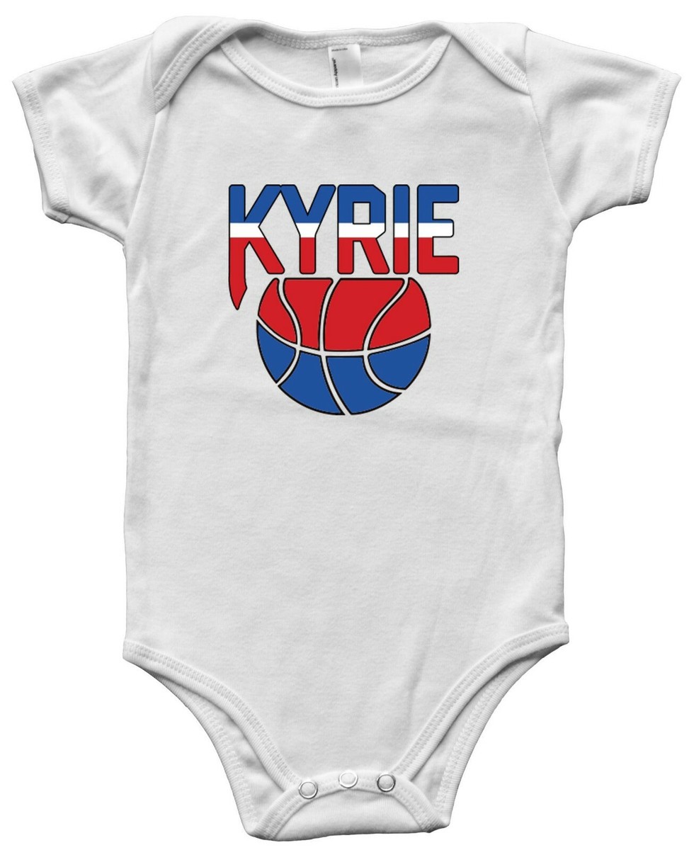 BABY Kyrie Irving Nets Old School New Jersey Nets Logo Creeper