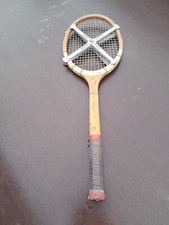 RAQUETTE DE TENNIS BOIS PINGUIN COLLECTION DÉCO VINTAGE 