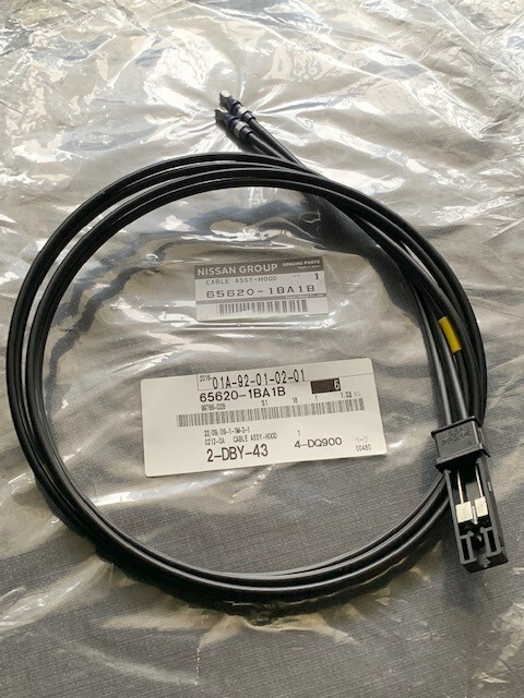 New OEM Ininiti EX37 EX35 Hood Latch Lock Release Cable 65620