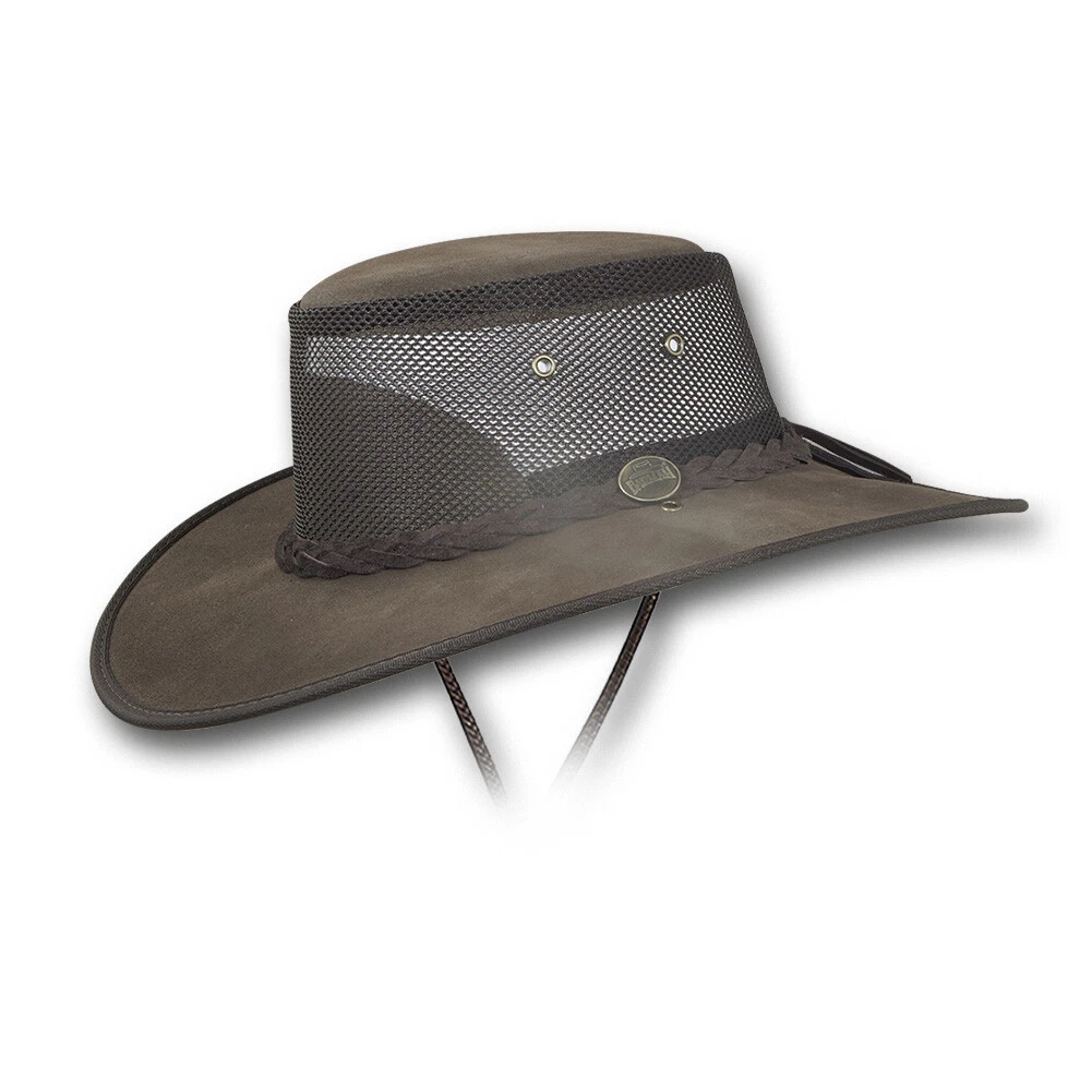 Barmah Hats Foldaway Extra Wide Brim Cattle Suede Cooler Leather Hat - Item  2019