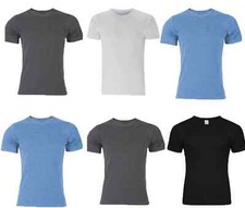 Men Gents Thermal Vest Short Sleeve T-Shirt Brushed Inside For Extra Warmth