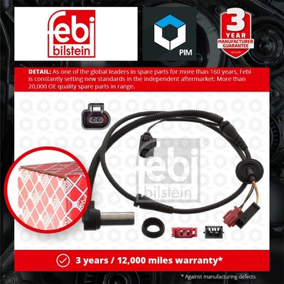 ABS Sensor fits AUDI A6 C5 2.8 Front Left or Right 97 to 05 Wheel Speed Febi New