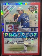 2024 Panini Prospect Edition Baseball - L.P. Langevin - Red Ice Ticket Holo #145