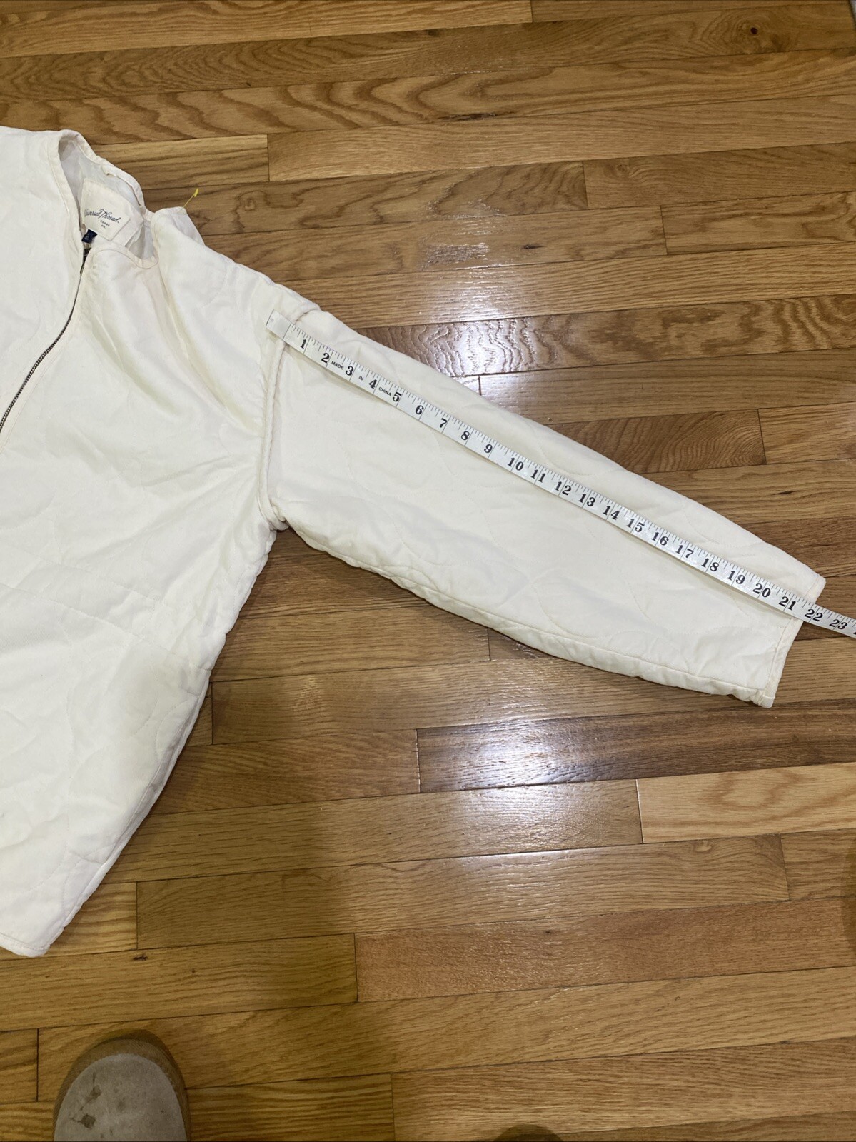 Universal Thread Cream Full Zip Drawstring Pocket… - image 8