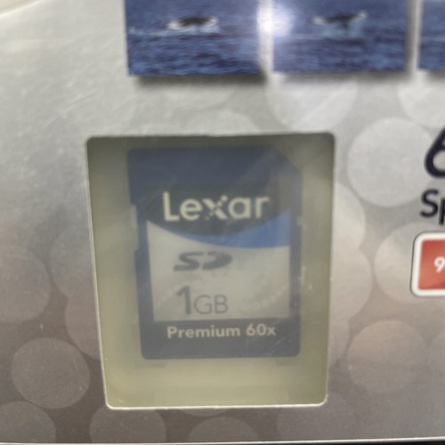 Carte mémoire SD premium Lexar 1 Go neuve pack scellé SD1GB-60-699 neuve - Photo 2 sur 3