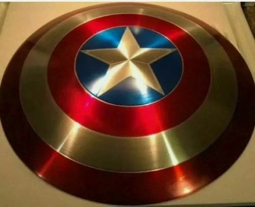 Marvel Shield Legends Captain America 75th Anniversary Alloy Metal 24" Shield - Picture 4 of 5