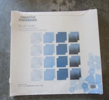 Creative Memories TRUE 12x12 Blue Hues Designer Refill Pages & Page Protectors