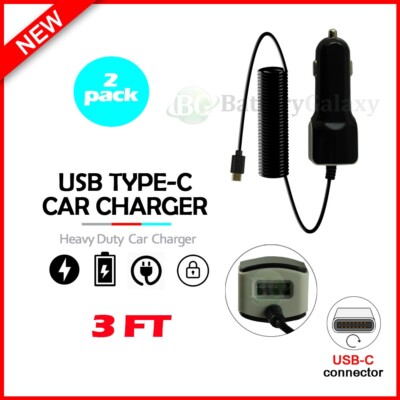 2X USB Type-C Car Charger for Phone Google Pixel 7a Pro