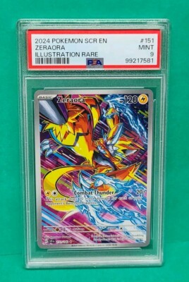 オリシス　シークレット　psa9 PSA Mint 9 Pokemon 151 Zeraora Out Of 142 Illustration Rare Graded