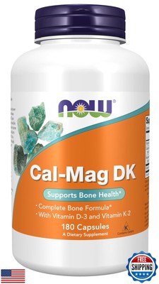 NOW Foods Supplements, Cal-Mag DK with Vitamin D-3 and Vitamin K-2, Supports 