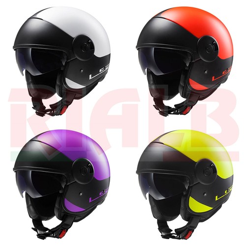 Casco Demi-Jet LS2 OF597 CABRIO VIA | eBay