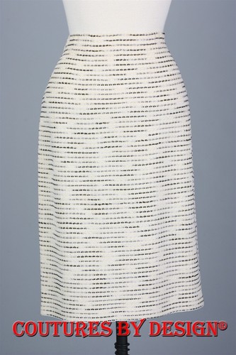 St John Knits Ariana Tweed A line Skirt Daffodil Yellow Multi SZ 6 NWT
