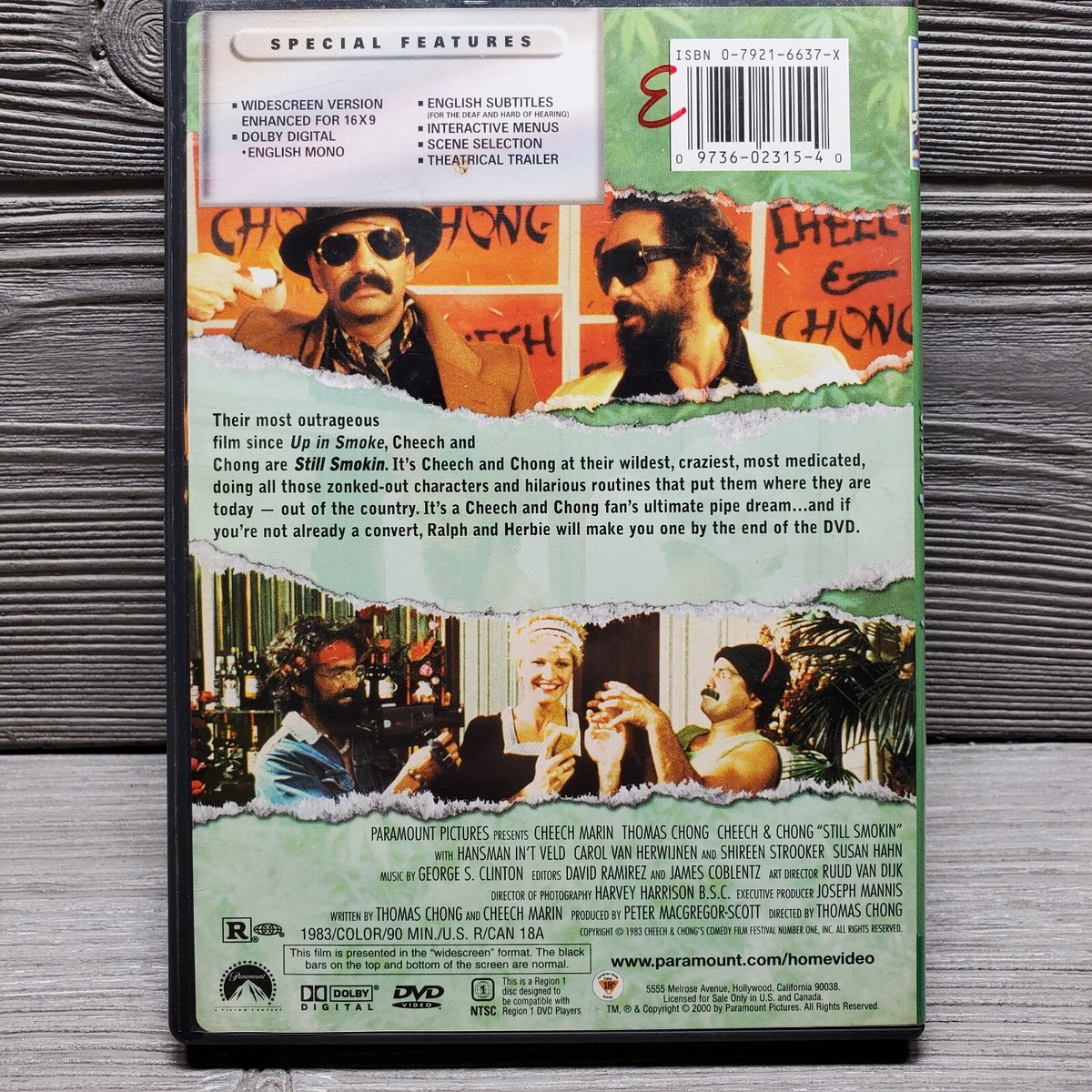 Cheech & Chong Still Smokin (DVD, 2000, Sensormatic) Widescreen | eBay