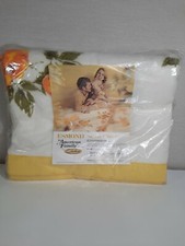 Vtg Chatham Esmond Blanket "Sunset Rose" Floral American Family 72"x90" NOS