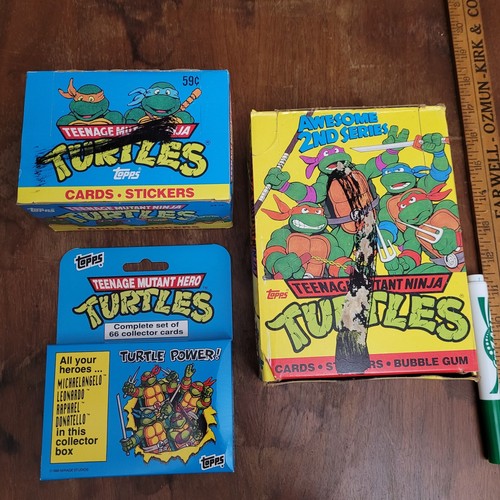 1990 Topps Teenage Mutant Ninja Turtles, neue Boxen - Serie 1, 2 und Set