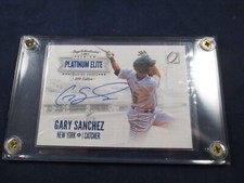 GARY SANCHEZ 2014 ONYX PREMIUM PLATINUM ELITE BLUE AUTOGRAPH. 029/200