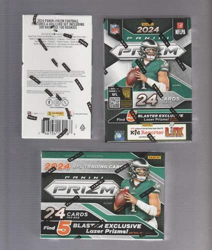 ( 3 ) 2024 PANINI PRIZM FOOTBALL FACTORY SEALED BLASTER BOXES - 3 BOX LOT - HOT
