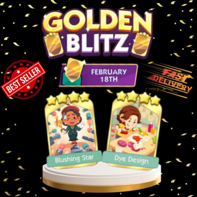GOLDEN_BLITZ_MONOPOLY_ GO_EVENT 4       STICKERS  FAST DELIVERY  