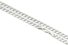 Solid 925 Sterling Silver Curb Chain Mens Boys Necklaces Italian Style Heavy