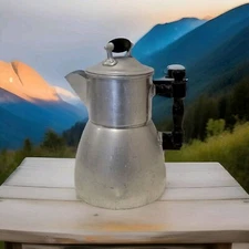 Vintage-Wear Ever Aluminum Coffee Pot Complete with All Parts USA Chow Wagon