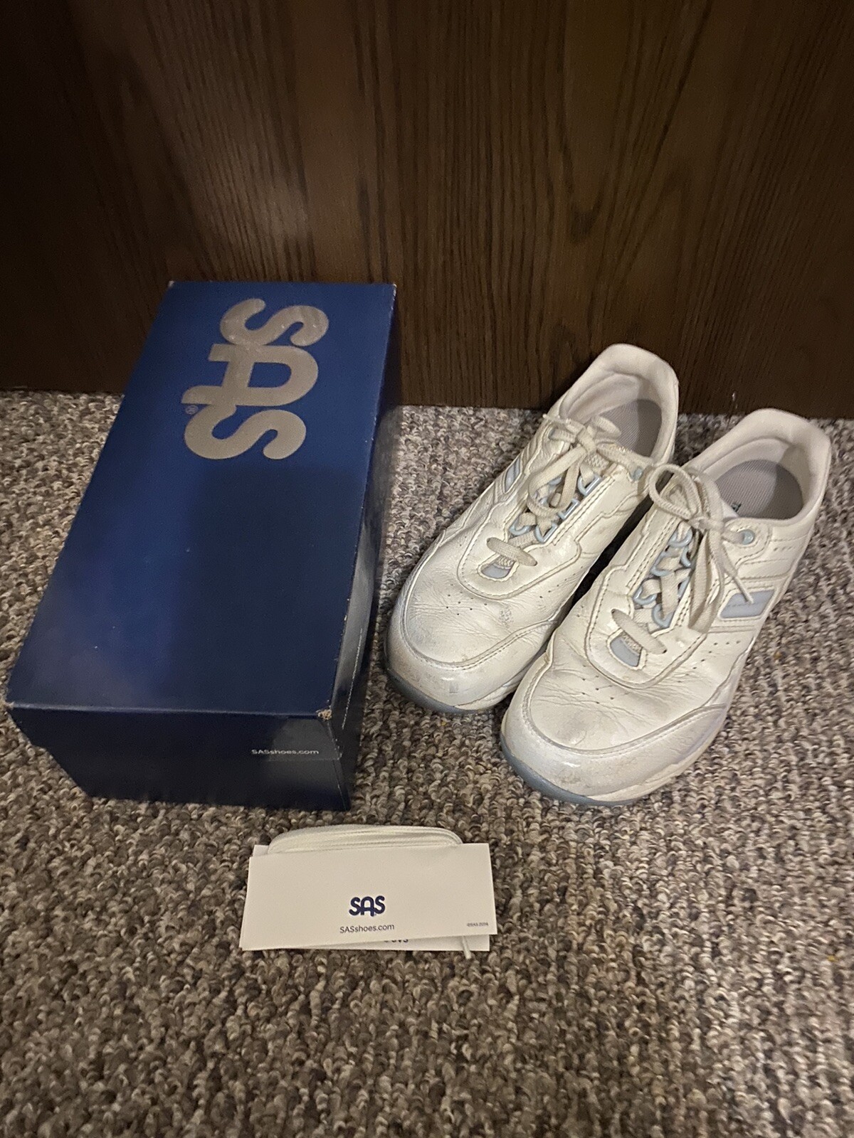 SAS Tour Tripad Comfort White Leather Walking Shoes for Women Size 9
