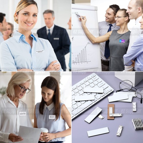 1/10/20X Magnetic Name Badge Tag Fastener Self Adhesive Strong Magnet HO - Picture 9 of 14
