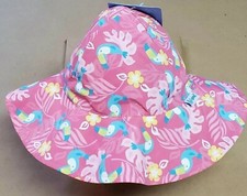 I Play Bucket Sun Hat 9-18 Months Pink toucan UPF 50 