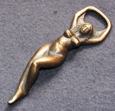 Flaschen&ouml;ffner/Kapselheber Erotika Frauen Akt Bronze