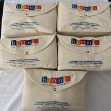 Organic Cotton Prefold Diapers, 15-40lbs, LOT of 30