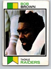1973 Topps #160 Bob Brown (HOF) Oakland Raiders Free Shipping!