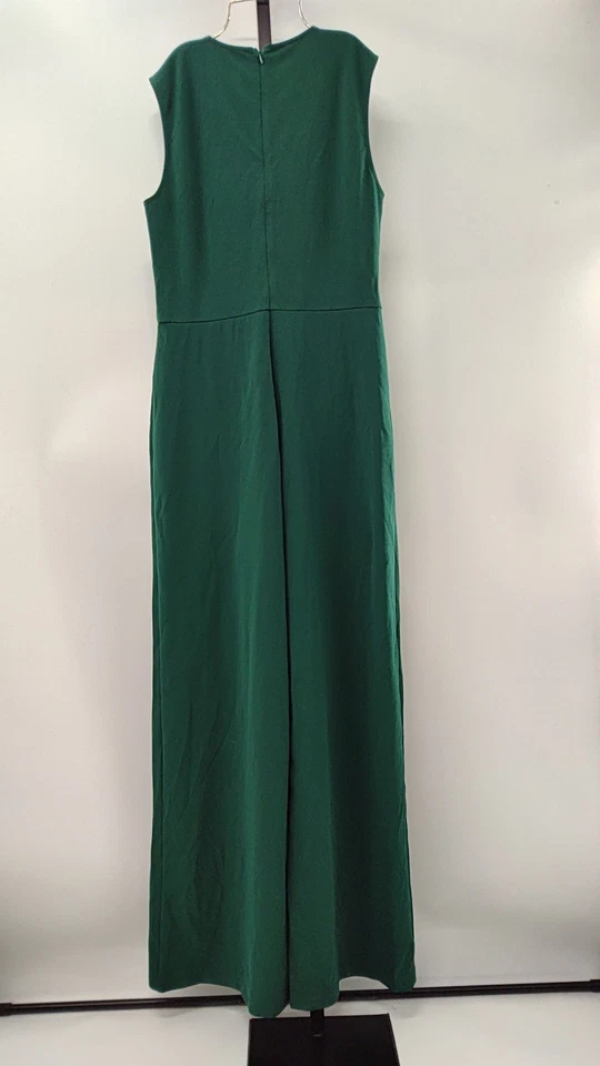 Lulus Women Enticing Endeavors Emerald Green Jumpsuit Sleeved L - Image 2 of 2