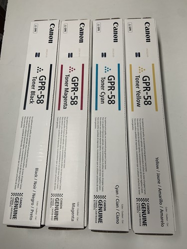 Canon GPR-58 Complete Toner Cartridge Set Black, Cyan, Yellow, Magenta - 第 1/2 張圖片