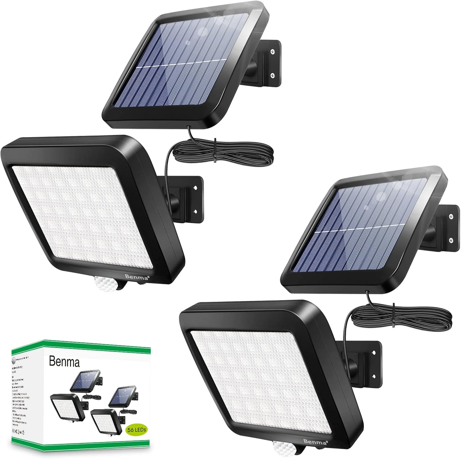 Lampade Solari 56 LED Super Luminose - Test Kit 2 Pezzi Esterno