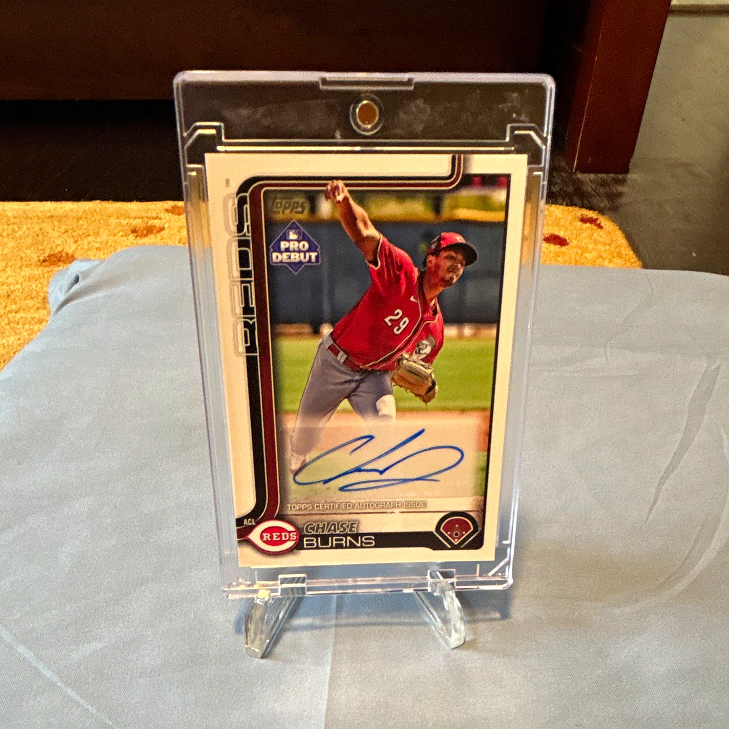 Topps 2025 Pro Debut Chase Burns PD-169 Rookie Autograph Card