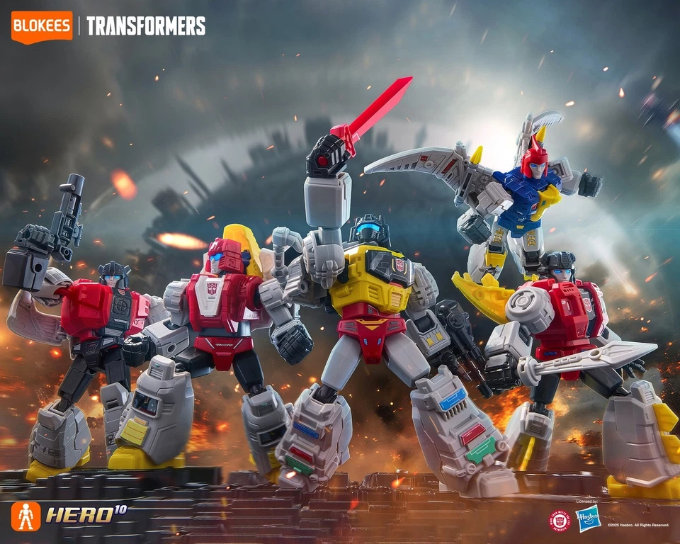 Blokees Transformers Galaxy Version Dinobot Grimlock Slag Snarl Swoop Sludge - Image 3 of 4