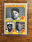 1973 Topps - All-Time Leaders Babe Ruth, Willie Mays, Hank Aaron #1