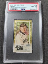 Marketplace image: 🌟 2020 Topps Allen & Ginter Chrome Mini Gold Superfractor Ichiro Suzuki PSA 10