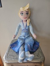 Elsa Frozen Plush Doll in Blue Dress