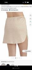 Vanity Fair Lingerie sz large Everyday Layers Single Slit Half Slip Sleek Nylon