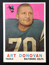 Vintage 1959 Topps Art Donovan #86 Colts HOF EX/NM