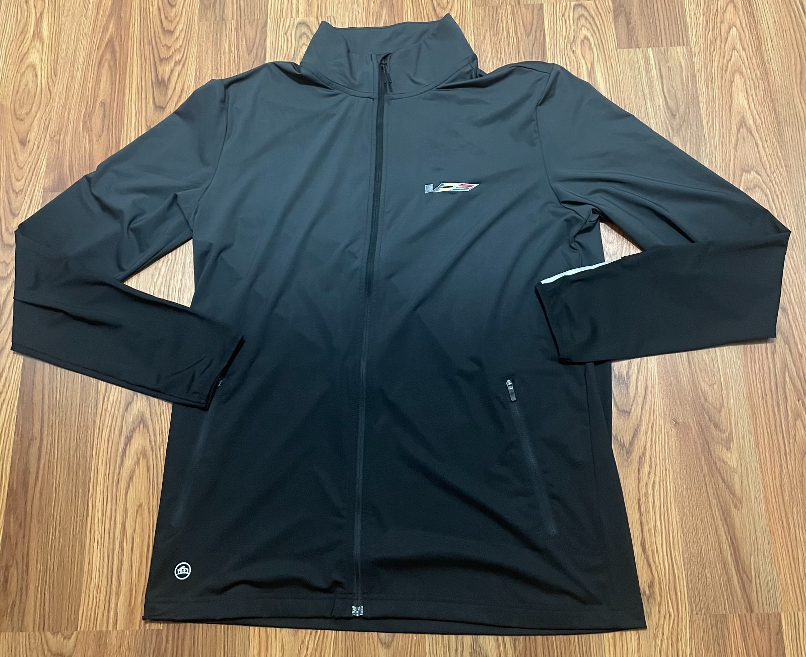 Mens Large Full Zip Performance Track Jacket
