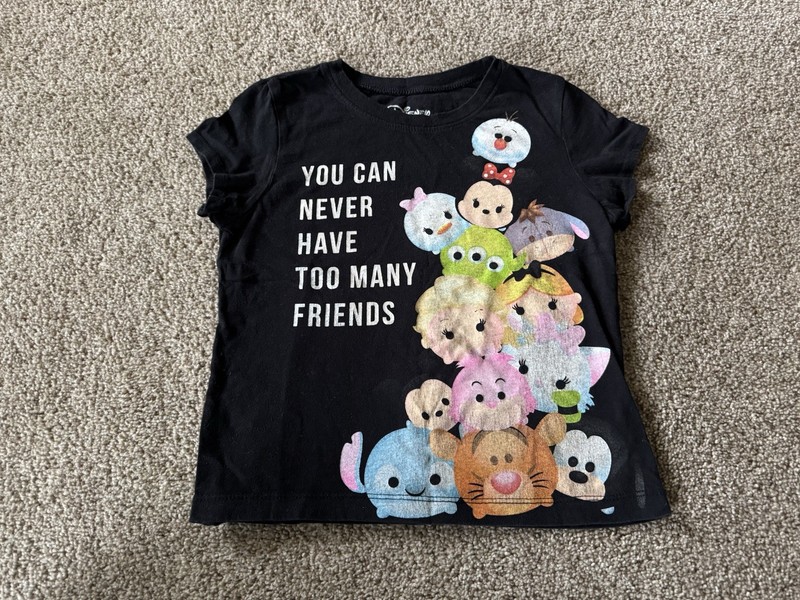 Girls Shirt Size 6 Disney Tsum Tsum Disney Friends Elsa Tigger Goofy