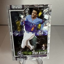 Ryan Ritter 2026 Topps Series 1 #18 Diamante Parallel RC Colorado Rockies