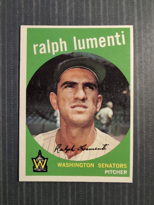 1959 Topps Baseball Ralph Lumenti #316 Option Variation Nm-MT awesome card