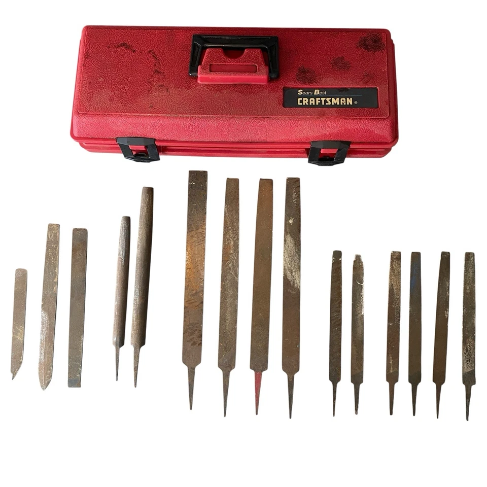 Herramientas antiguas de colección limas de metal MAQUINISTA HERRERO limas raspaduras 15 artesano Foto 2 de 4