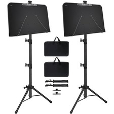 Sheet Music Stand, 2 Pack Adjustable Music Stand for Sheet Music, Music Sheet...