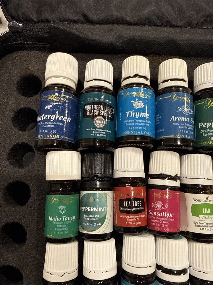 Gran Lote de 58 Aceites Esenciales Young Living Dotterra con 3 Estuches de Transporte LEER Foto 3 de 4