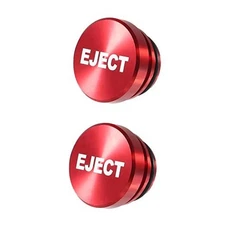 2pcs Aluminum Dustproof Car Lighters Plugs Fire Missile Button 12 2pcs EJECT